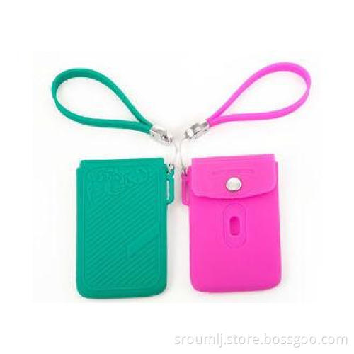 Pink / Purple Silicone Credit Card Holders Personalised Deb